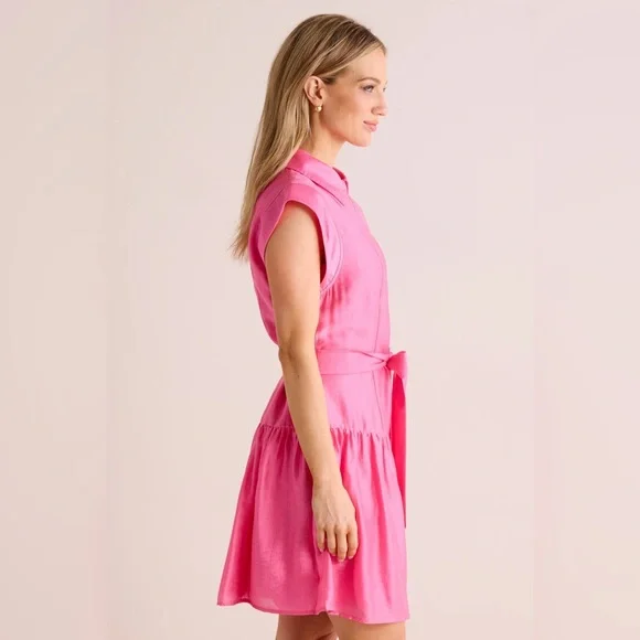 Avara Current Air Viviana Hot Pink Dress Size Medium New with Tags - Picture 4 of 10